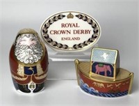 Royal Crown Derby Santa, Noah's Ark & Display Sign
