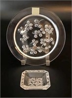 Lalique Lily of the Valley Plate & Pin Tray