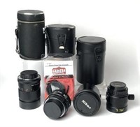 Nikon and Vivitar Camera Lenses