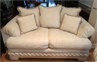 Finger Furniture Co. Love Seat with Braided Trim