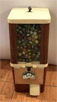 Vintage Gumball Machine Full of  Marbles