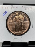 1 OZ COPPER BULLION ROUND