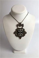 Sterling Silver Necklace and Large Pendant