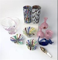 Selection of Art Glass Including Murano