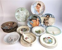 Collector Plates and Vintage Children's Dishes