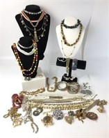 Selection of Vintage and Newer Costume Jewelry