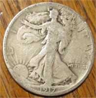 Walking Liberty  half dollar 1917