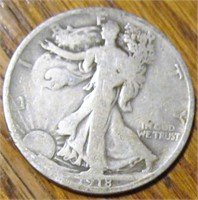 Walking Liberty  half dollar  1918