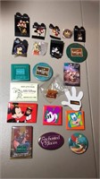 Collection of 21 Disney Pins
