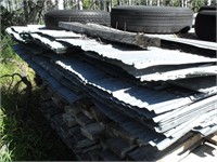 Lot of Galvanized Used Sheeting, 8'-12' Lengths