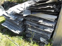 Large Lot Used Steel Galvanized Sheeting, mostly