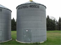 Westeel Rosco 1350 Bushell Steel Bin on Cement