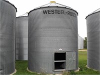 Westeel Rosco 1350 Bushell Steel Bin on Cement