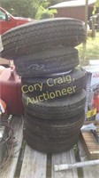 (6) Small Trailer Tires