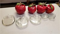 Apple canisters and plates