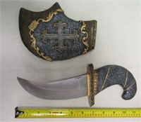 11" Decorative Knife w Sheath 440 Stainless China