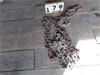 20 FOOT CHAIN - 3/8" WITH 2 HOOKS
