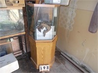 6 SIDED AQUARIUM WITH STAND AND ACCESSORIES