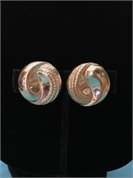 Vintage Clip On Corolite Earrings