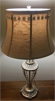 SILVER TABLE LAMP
