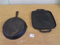 Cast Iron Skillets  Lagasse  10"  7" Mainstay