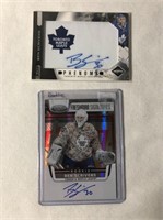 2 Ben Scrivens Autographed Rookie Hockey Cards