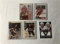 5 Zetterberg / Alfredsson Rookie Hockey Cards