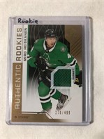 Miro Heiskanen Rookie Jersey Patch Hockey Card