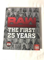 WWE Raw 1st 25 Years Hardcover Wrestling Book
