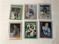 6 Dave Keon Hockey Cards