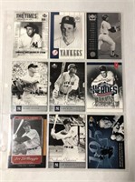 9 New York Yankees Greats Baseball Cards