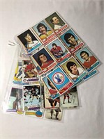 45 Vintage Topps & OPC Insert Hockey Cards