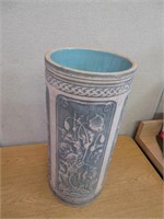 Antique Weller Pottery Umbrella Stand  22" h VGC