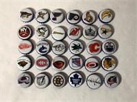 Complete Set Of Hockey Team Logo Beer Caps