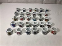 Set Of 30 NHL Mini Hockey Mugs