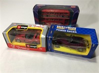 3 Diecasts - Prowler, London Bus / Viper In Boxes