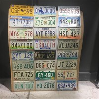 Collection of 24 Assorted US Licence Plates