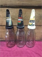 3 x Plastic Pourers on Quart Bottles