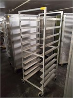 Aluminum food tray cart