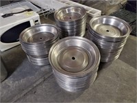 4 Stacks of Stainless Plate covers