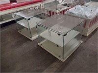 2 Counter Top Glass Display Cases