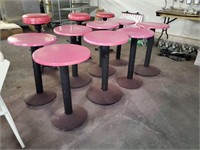 8 Pink Desert Shop Tables
