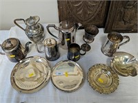 Collection of plated ware