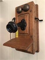 Antique Wall Phone w/Working Ringer