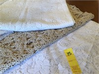 Several Lace Table Cloths-Assorted Sizes