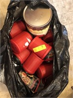 Several Assorted Clean Coffee Containers