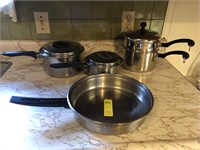 Matching Pots, Pans & Double-Boiler
