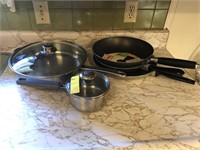 Non-Stick T-Fal Skillets & Stainless Cookware