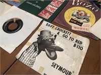 Collection of Old Childrens Records, Etc.