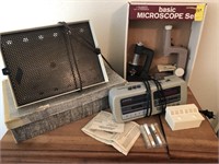 Vintage Microscopes, LightBright, Cassette Player